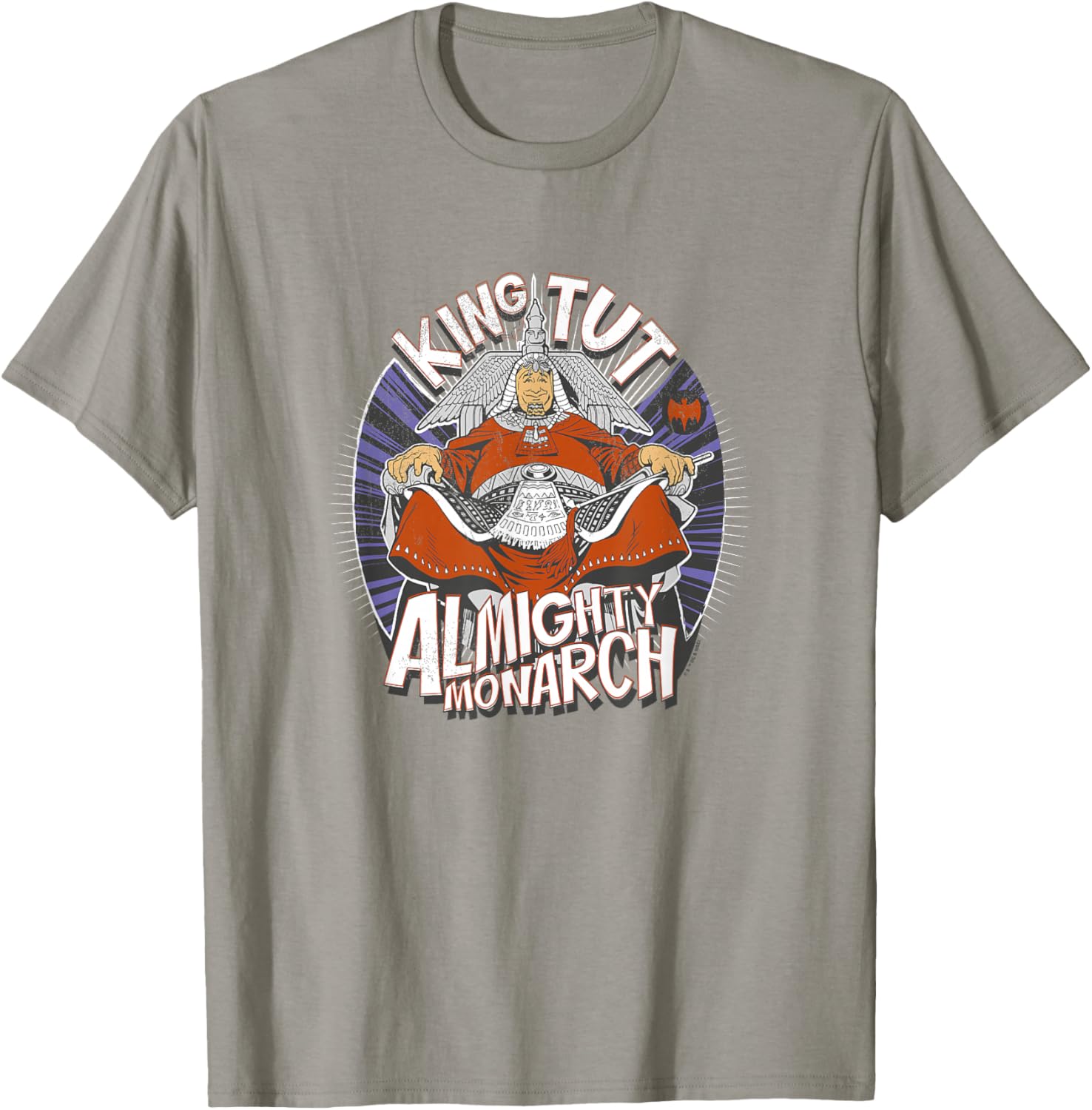 Batman King Tut Almighty Monarch Vintage Big Chest Logo T-Shirt - T-Shirt | Sand