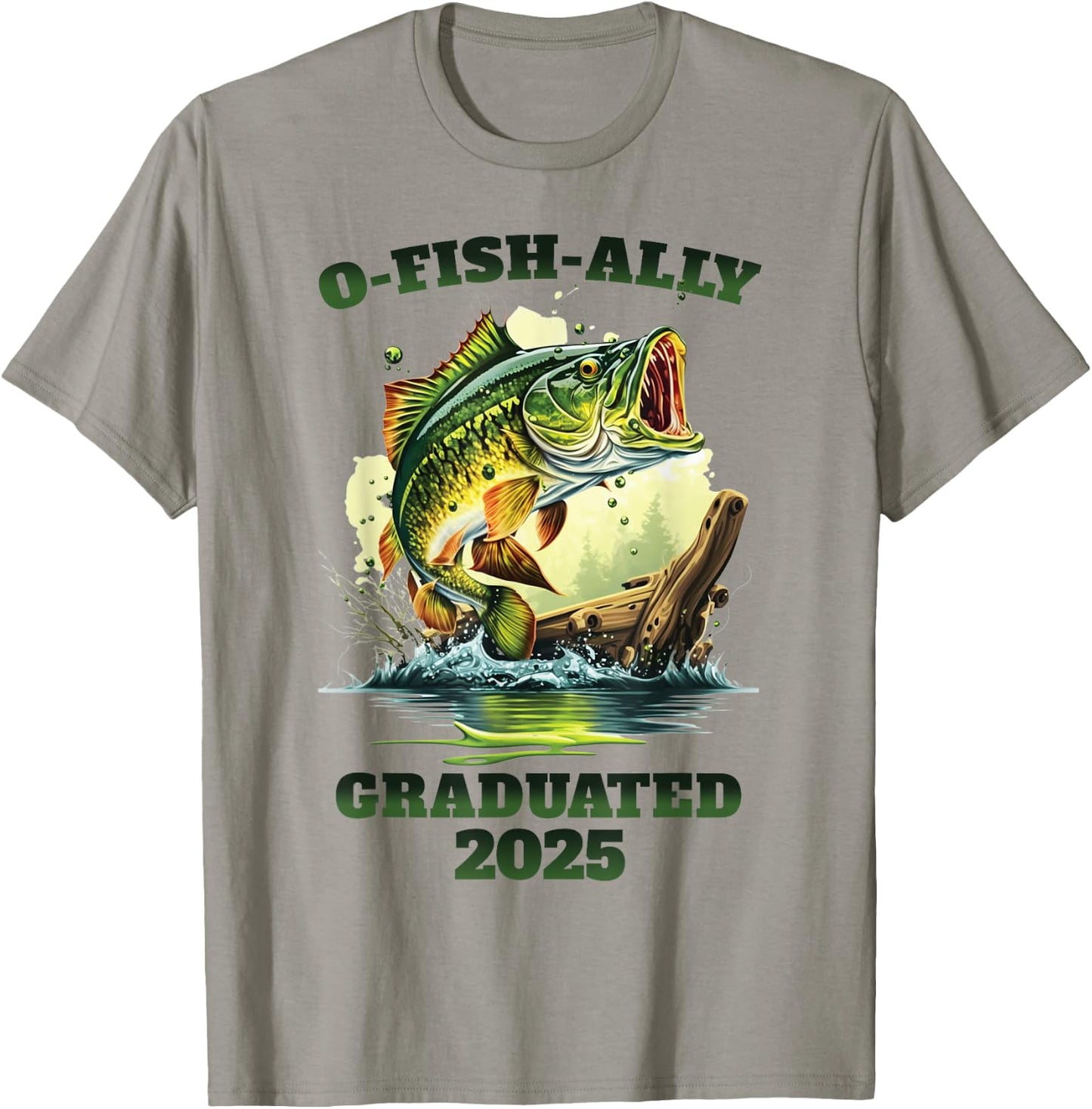 O-Fish-Ally 2025 Graduated Funny Class of 2025 seniors grad T-Shirt - T-Shirt | Sand