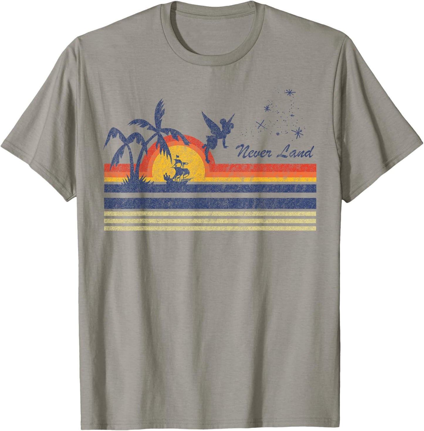 Disney Peter Pan Tinker Bell Flying Silhouette T-Shirt - T-Shirt | Sand