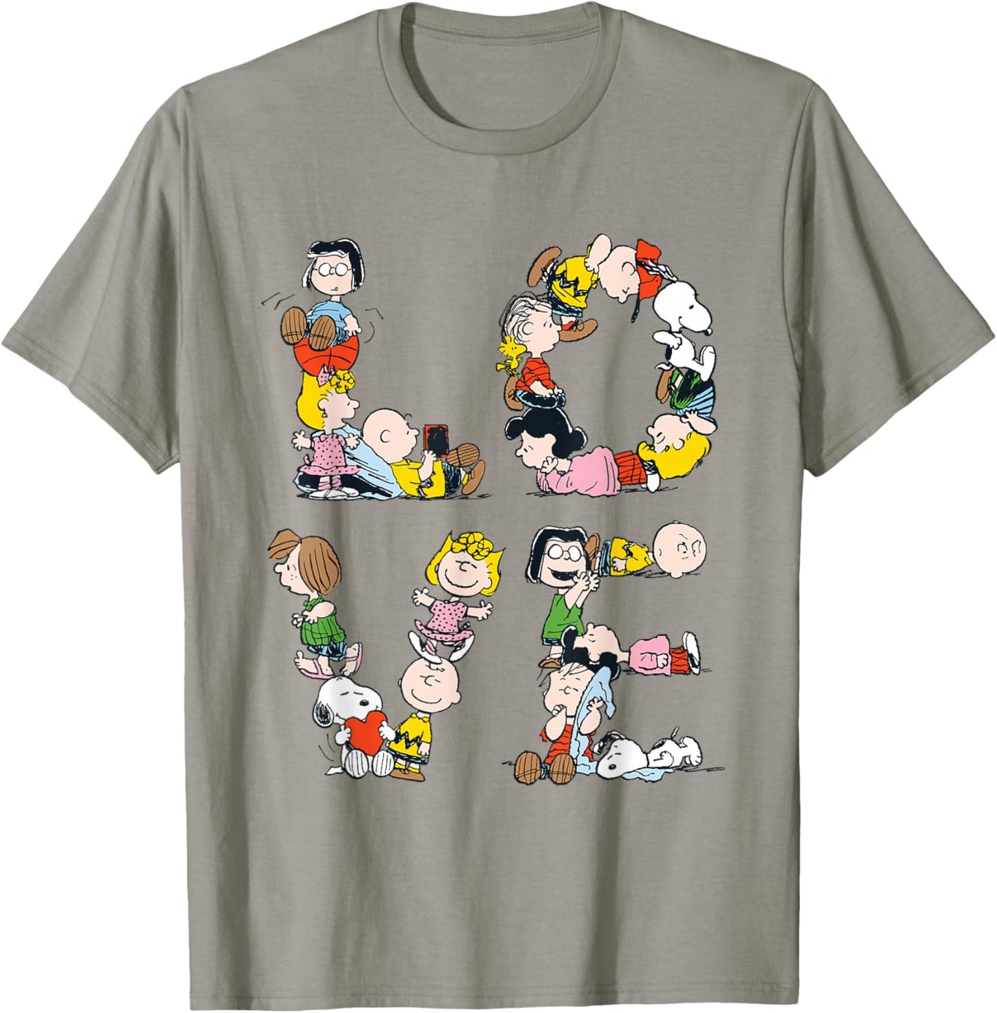 Peanuts Love Letters The Gang T-Shirt - T-Shirt | Sand