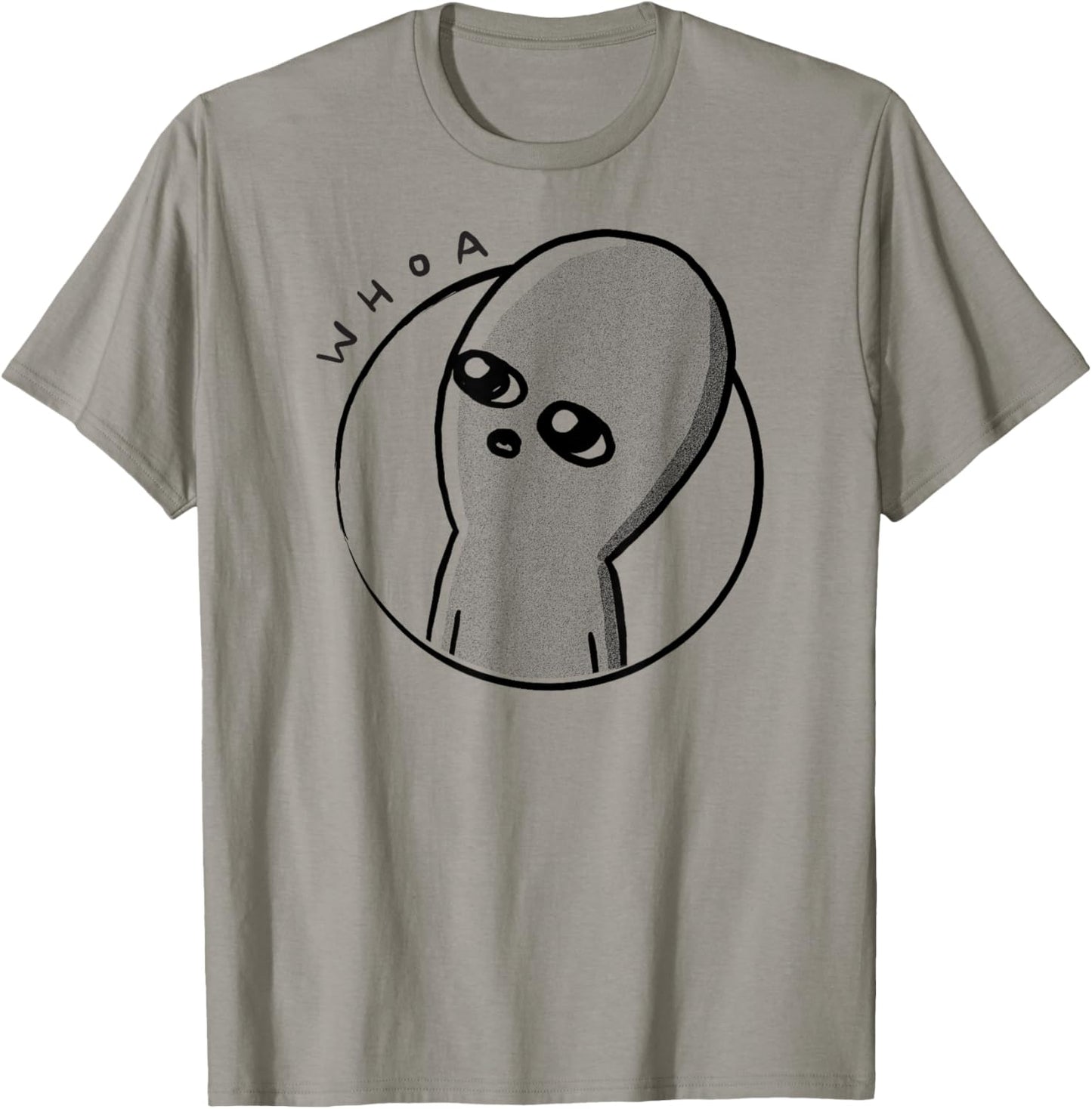 Threadless Nathan W. Pyle Strange Planet Whoa Graphic T-Shirt - T-Shirt | Sand