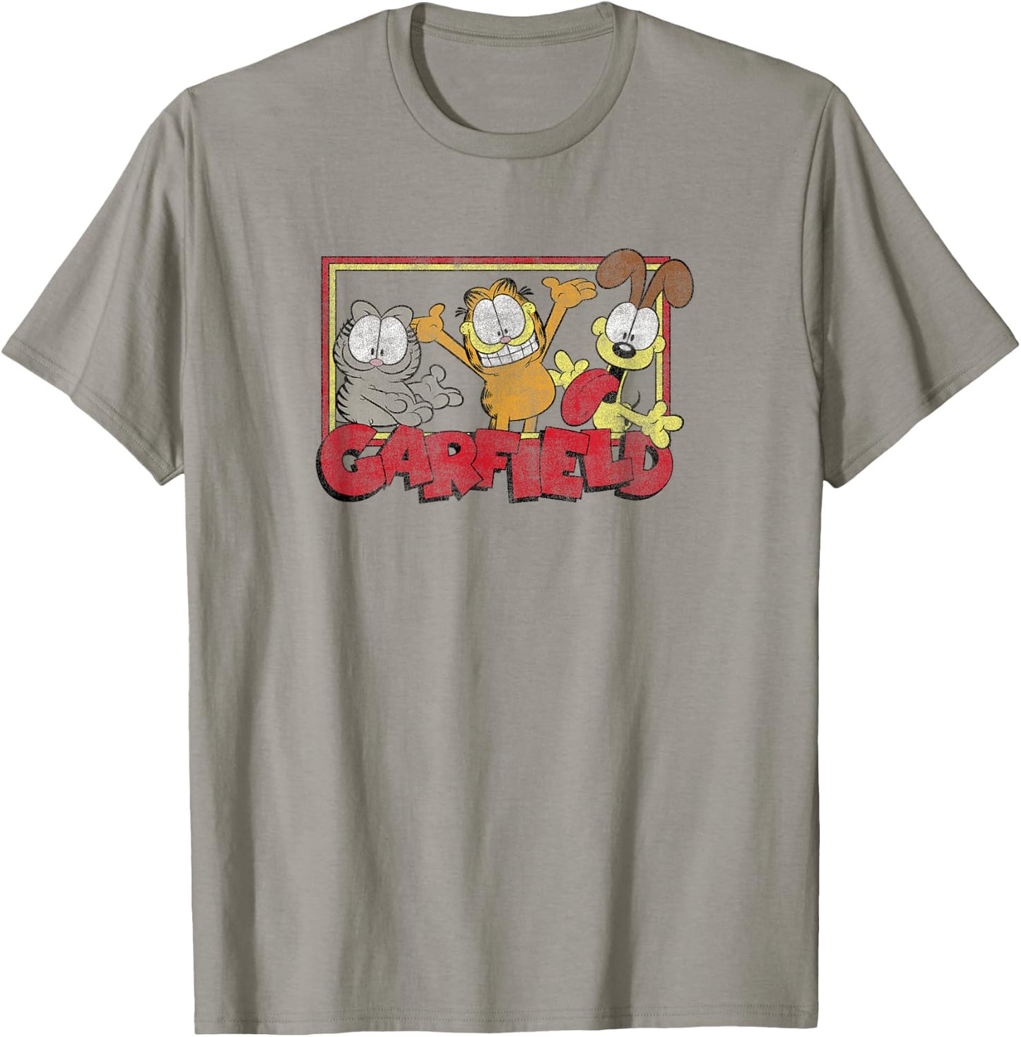 Garfield Odie Garfield Nermal Group T-Shirt - T-Shirt | Sand
