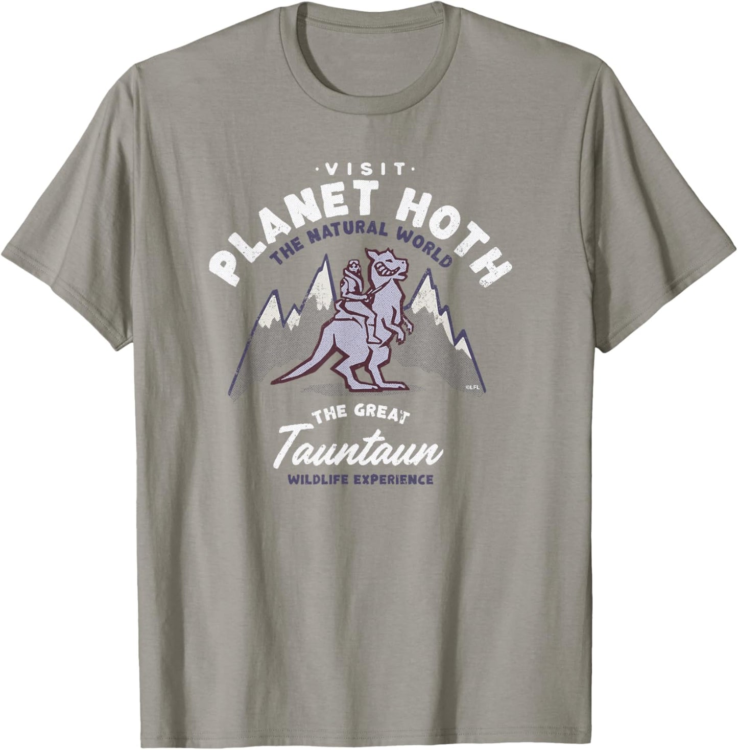 Star Wars Travel Vacation Planet Hoth Tauntaun Experience T-Shirt - T-Shirt | Sand