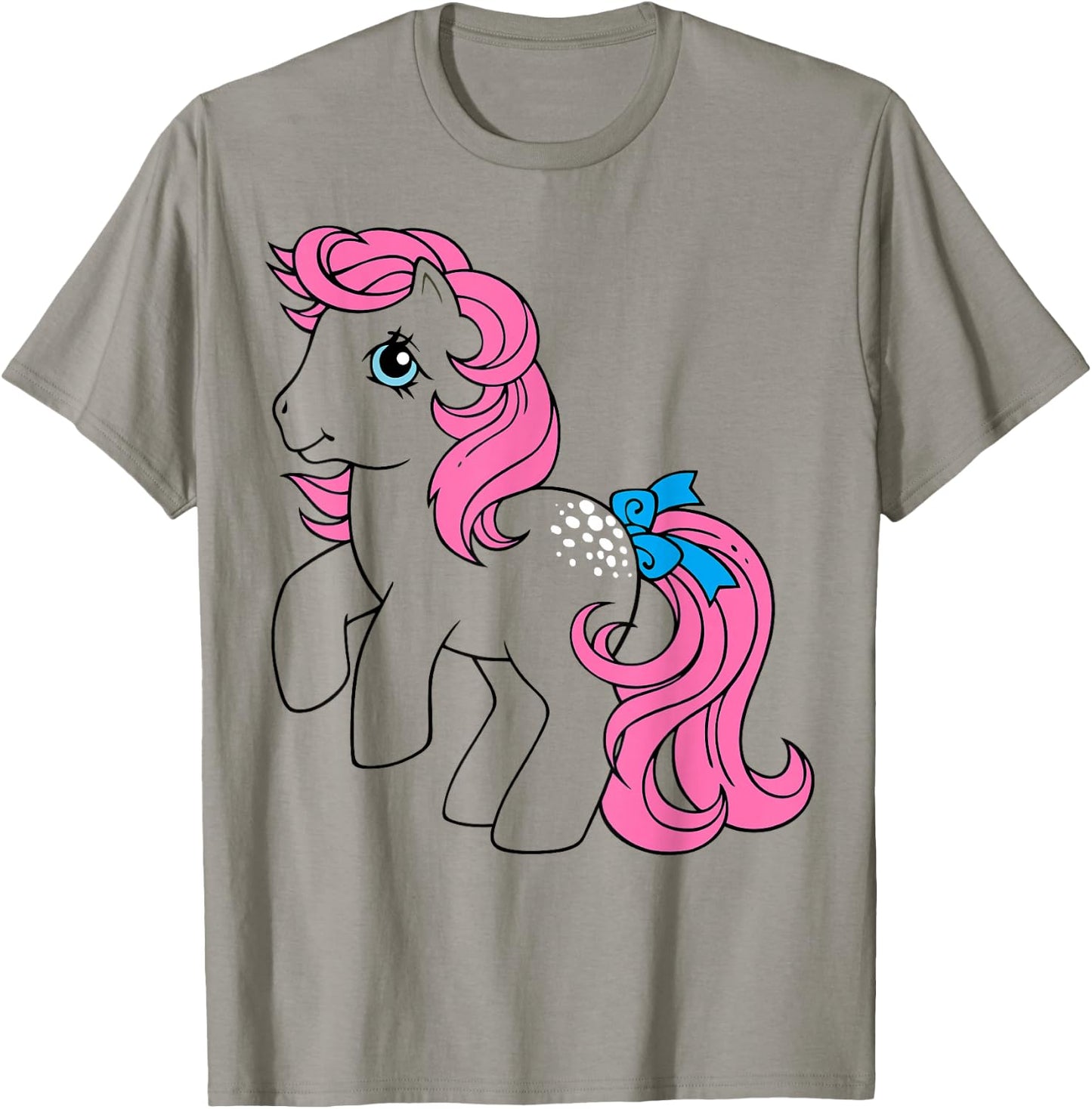 My Little Pony Vintage Cotton Candy Outline Portrait T-Shirt - T-Shirt | Sand