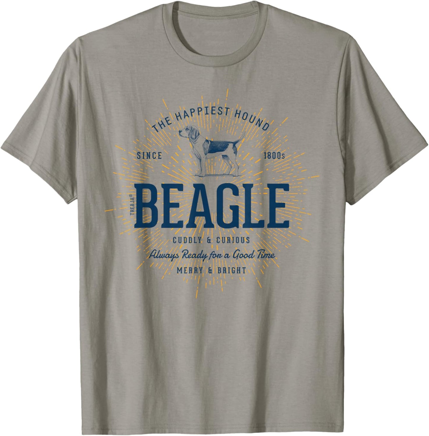 Retro Styled Beagle Vintage T-Shirt - T-Shirt | Sand