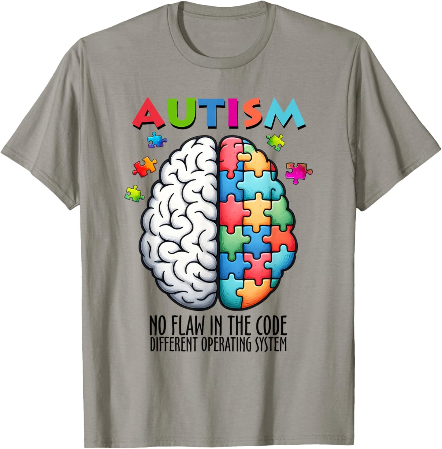 Autism Awareness Autism Support and Acceptance T-Shirt - T-Shirt | Sand
