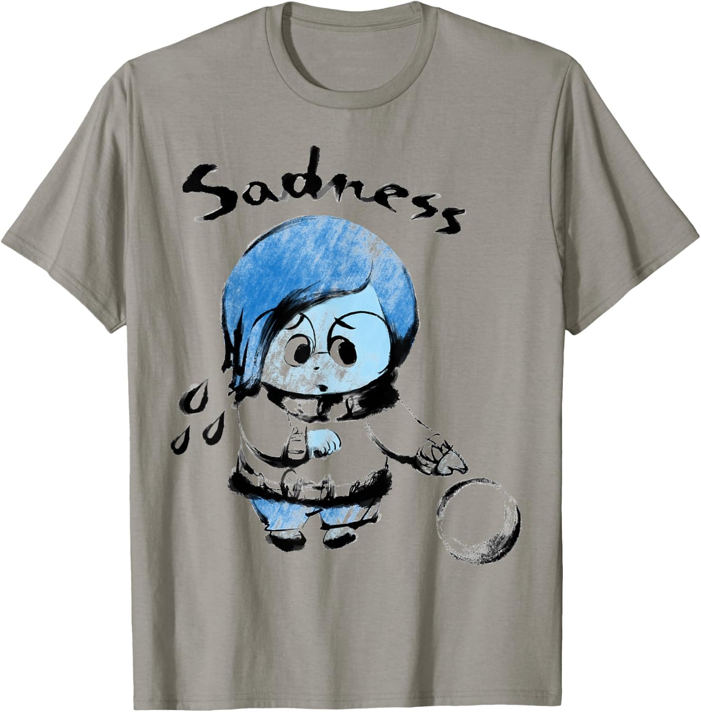 Disney Pixar Inside Out Sadness Watercolor Graphic T-Shirt - T-Shirt | Sand