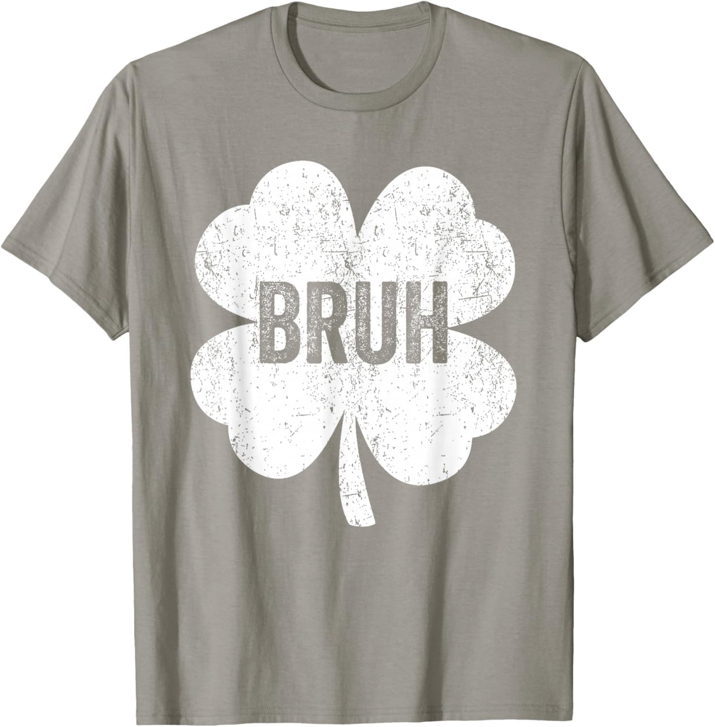 Bruh Meme Shamrock Funny St Patricks Day Teens Boys Kids Men T-Shirt - T-Shirt | Sand