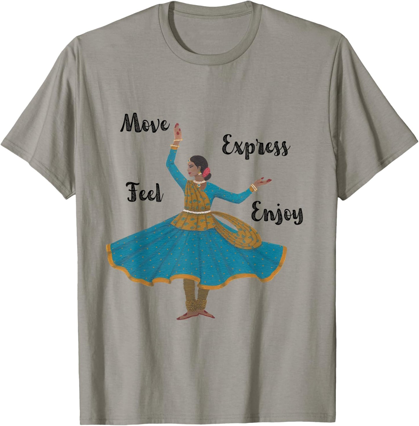 Kathak Indian Classical Dancer T-Shirt - T-Shirt | Sand