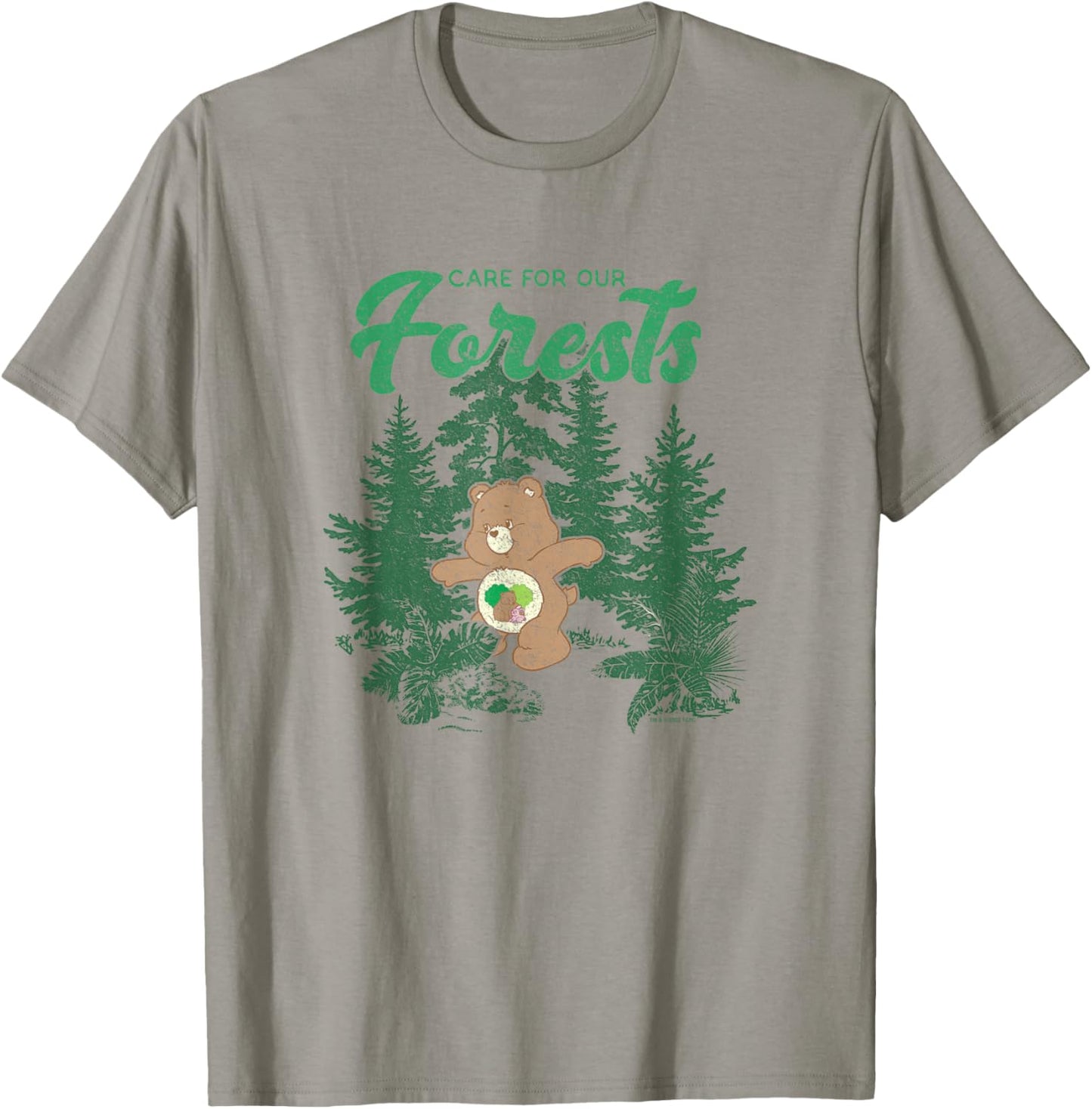 Care Bears Earth Day Care For Our Forests Vintage Friend T-Shirt - T-Shirt | Sand