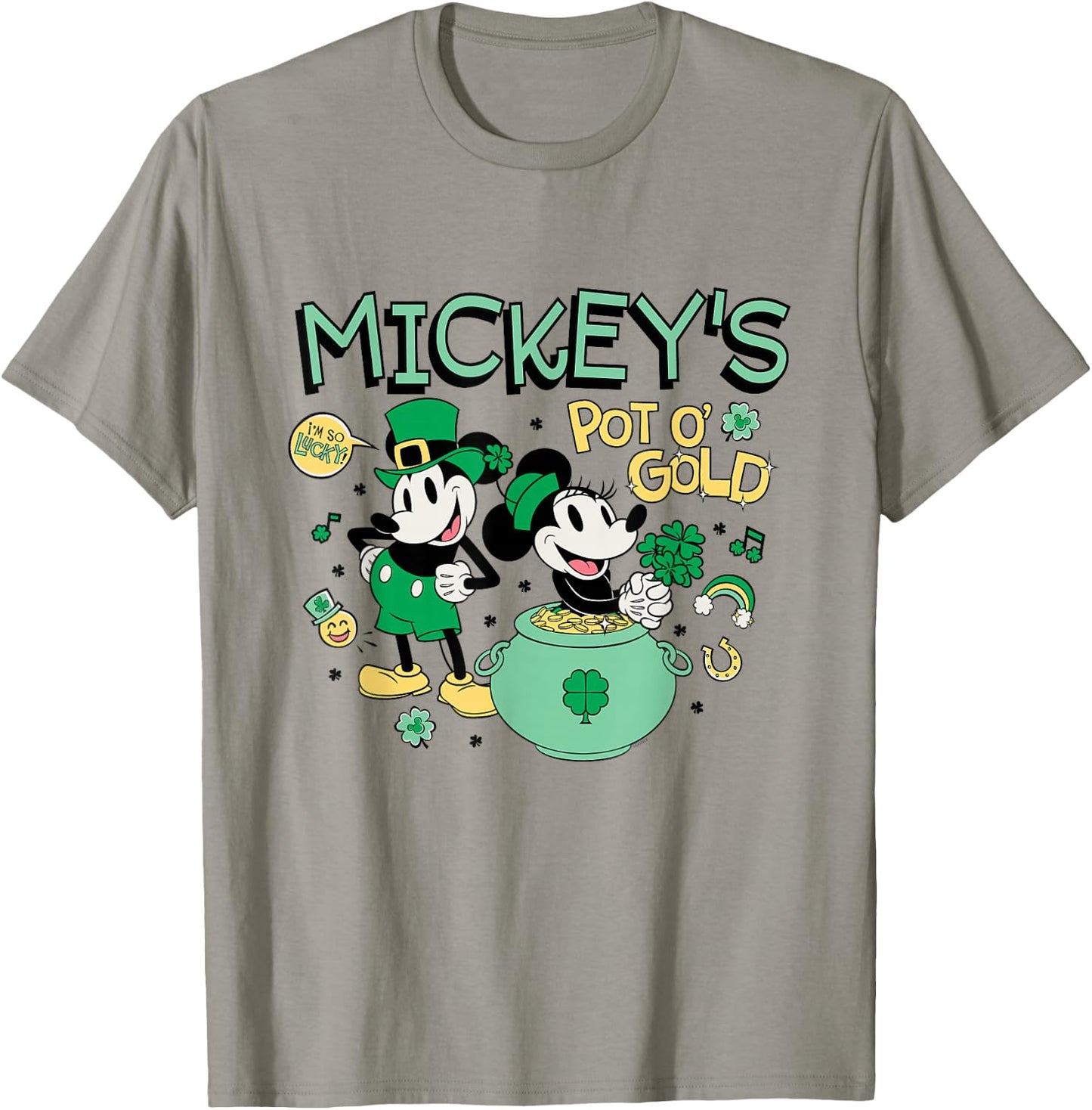 Disney Mickey Minnie St. Patrick's Day Mickey's Pot o' Gold T-Shirt - T-Shirt | Sand