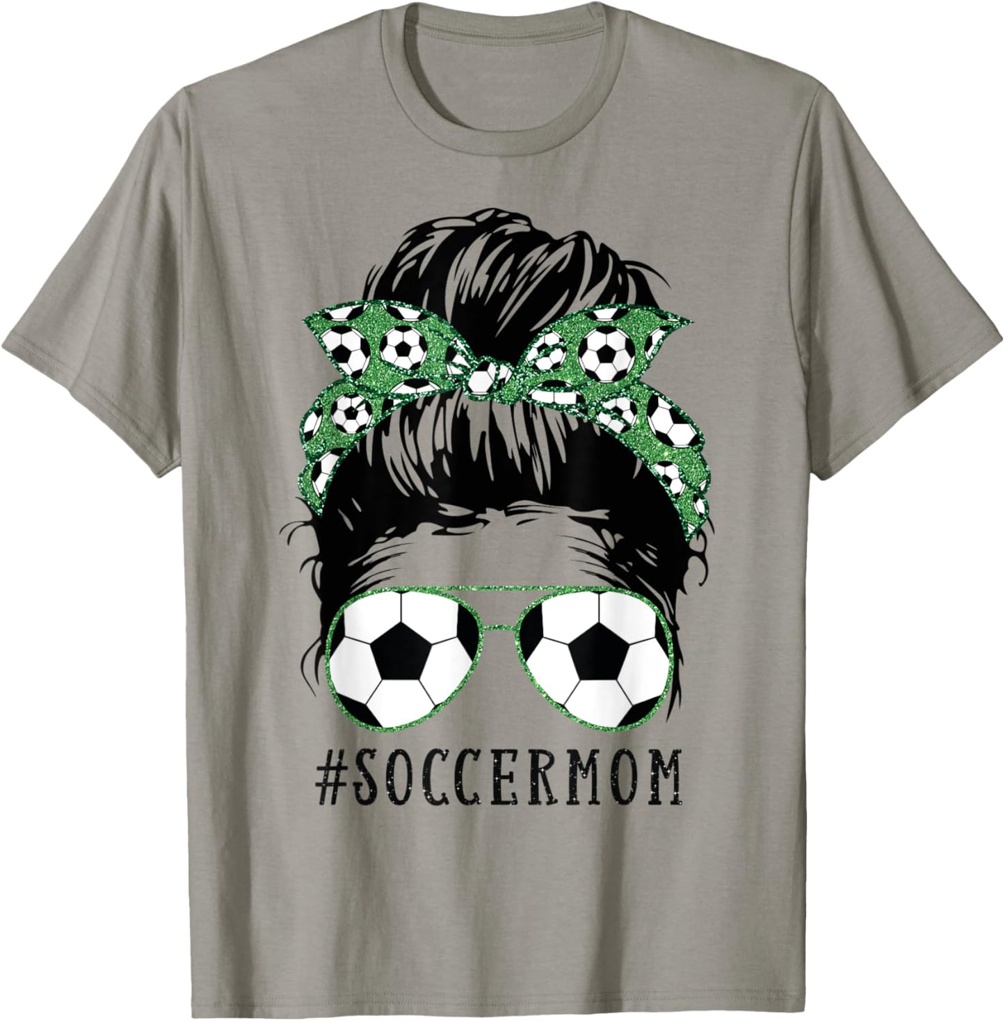 Soccer Mom Shirt Fußball-Mama-Shirts für Frauen, Geschenke für Mütter , Weiß, Klein T-Shirt - T-Shirt | Sand