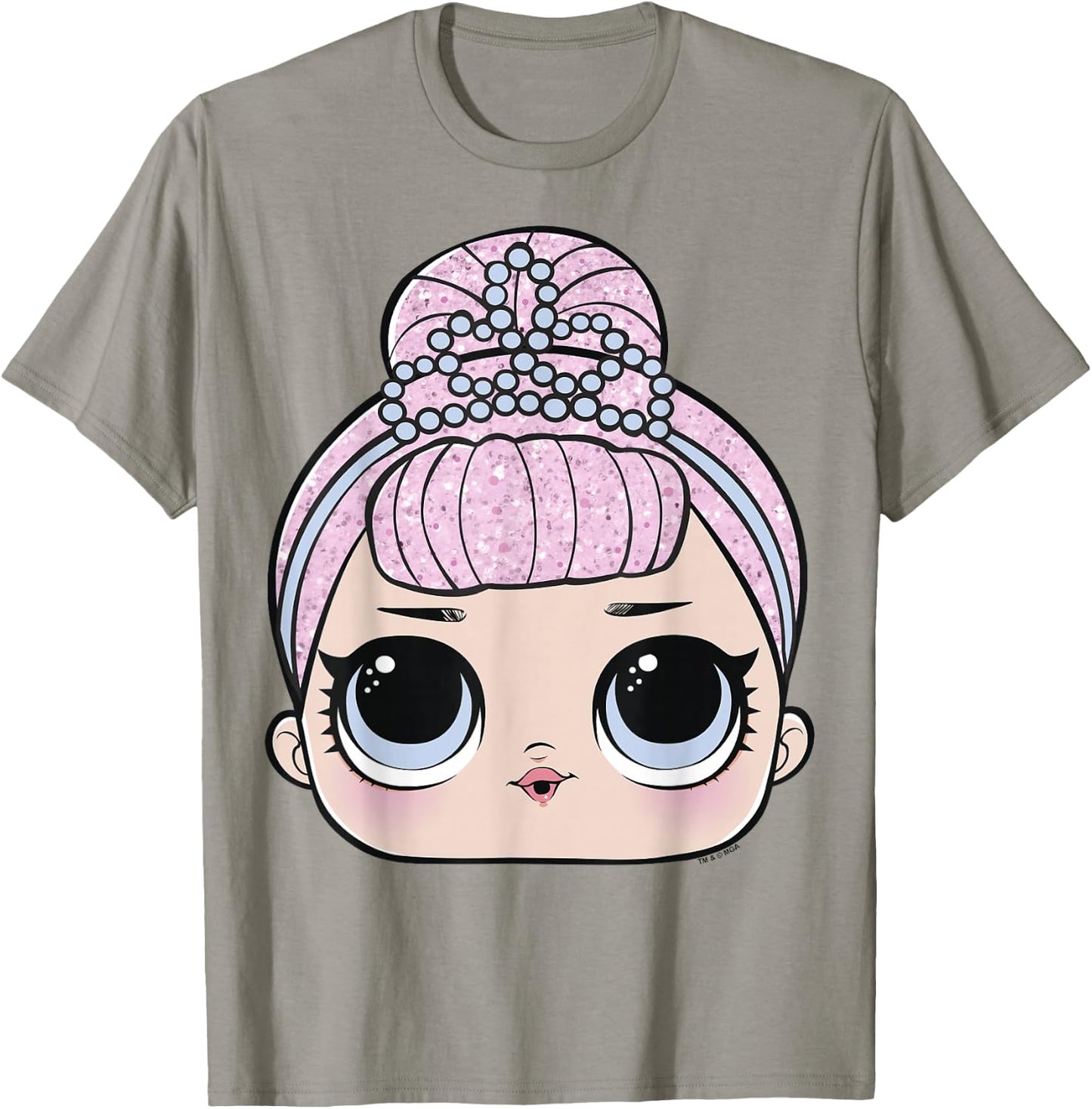 LOL Surprise Crystal Queen Big Face T-Shirt - T-Shirt | Sand