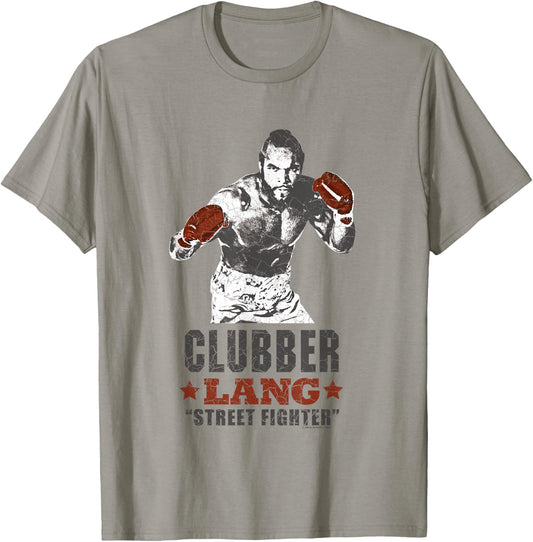 Rocky III Clubber Lang Street Fighter T-Shirt - T-Shirt | Sand