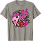 Pink Out Cheer Football Pink Ribbon Breast Cancer Awareness T-Shirt - T-Shirt | Sand