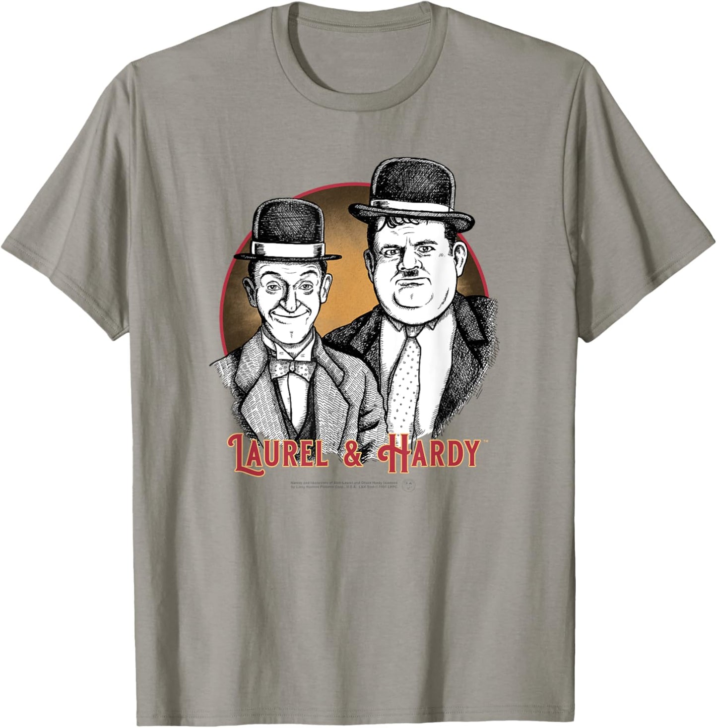 Laurel & Hardy Classic Comedy , white, S T-Shirt - T-Shirt | Sand