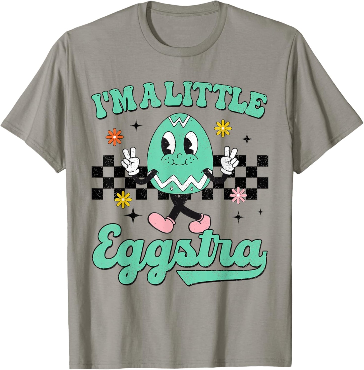 I'm Just So Eggstra Funny Egg Easter Baskets For Girl Kids T-Shirt - T-Shirt | Sand