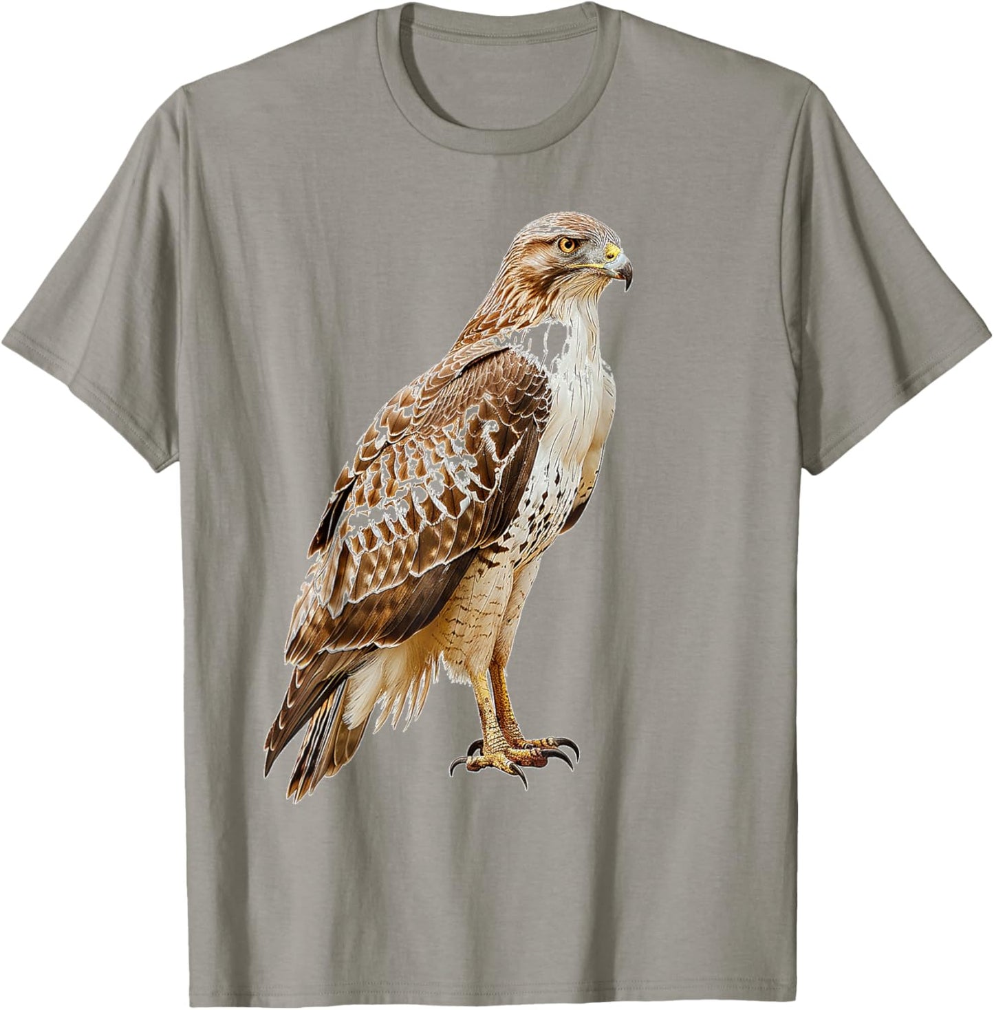 Hawk Animal Bird Graphic Art Hawk T-Shirt - T-Shirt | Sand