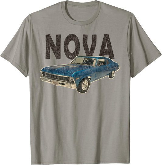 Vintage Blue Nova 1969 T-Shirt - T-Shirt | Sand