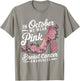 October We Wear Pink Women Shoes Breast Cancer Awareness T-Shirt - T-Shirt | Sand