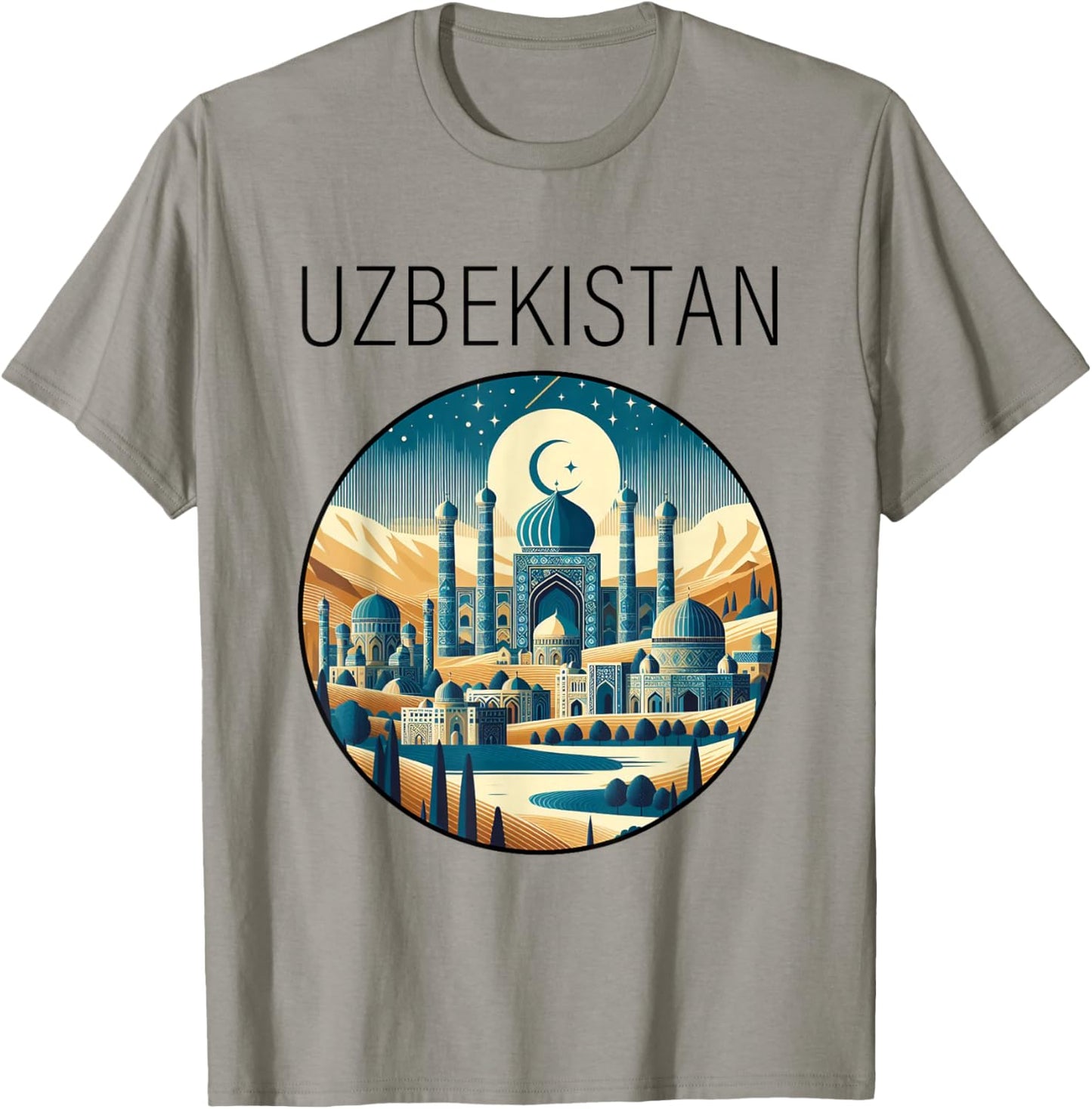 Uzbekistan scenery Art Deco T-Shirt - T-Shirt | Sand