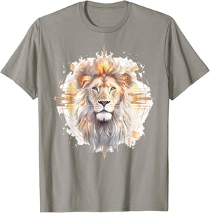 Lion of Judah Shirt Men Fathers Day Christian Religious Dad T-Shirt - T-Shirt | Sand