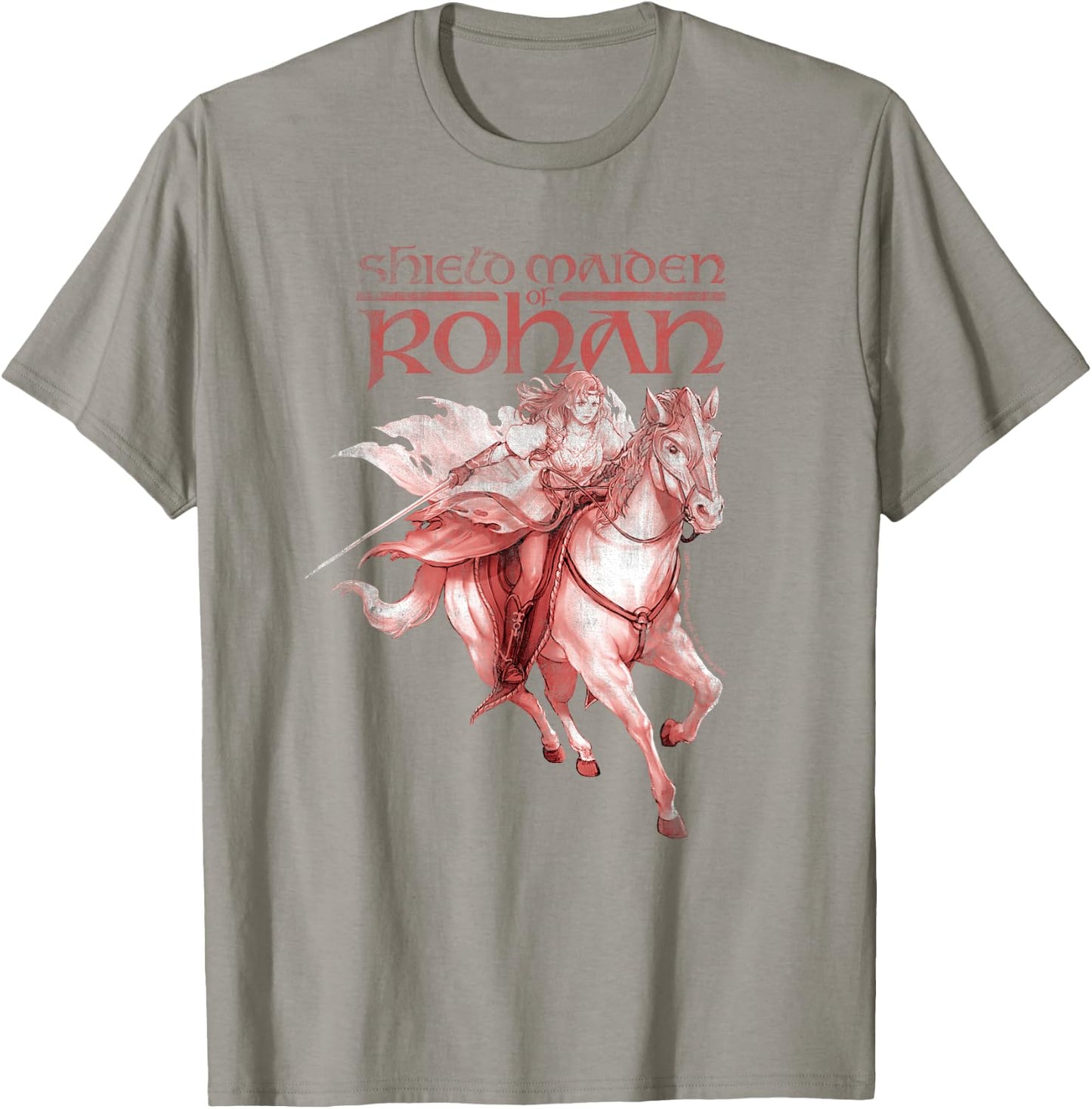 HERA SHIELDMAIDEN OF ROHAN Maiden Horse Run T-Shirt - T-Shirt | Sand