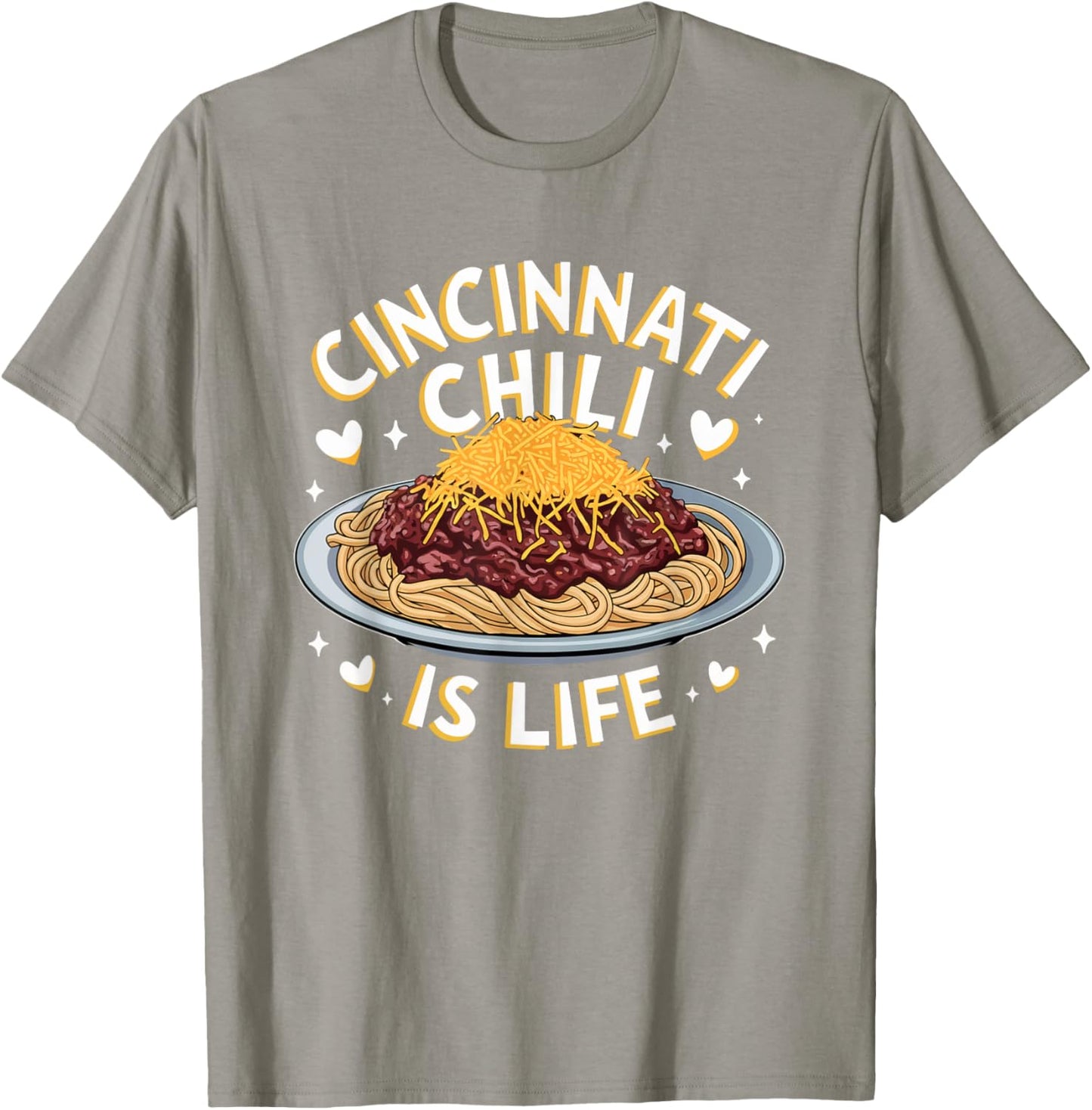 Cincinnati Chili - Iconic Ohio Comfort Food Design T-Shirt - T-Shirt | Sand