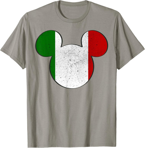 Disney Mickey Mouse Logo Italy Flag Fill