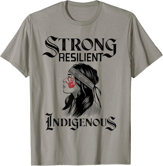 Strong Resilient Indigenous Women MMIW Awareness Women T-Shirt - T-Shirt | Sand