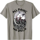 Opossum All Panic No Disco Funny Screaming Street Trash Cat T-Shirt - T-Shirt | Sand