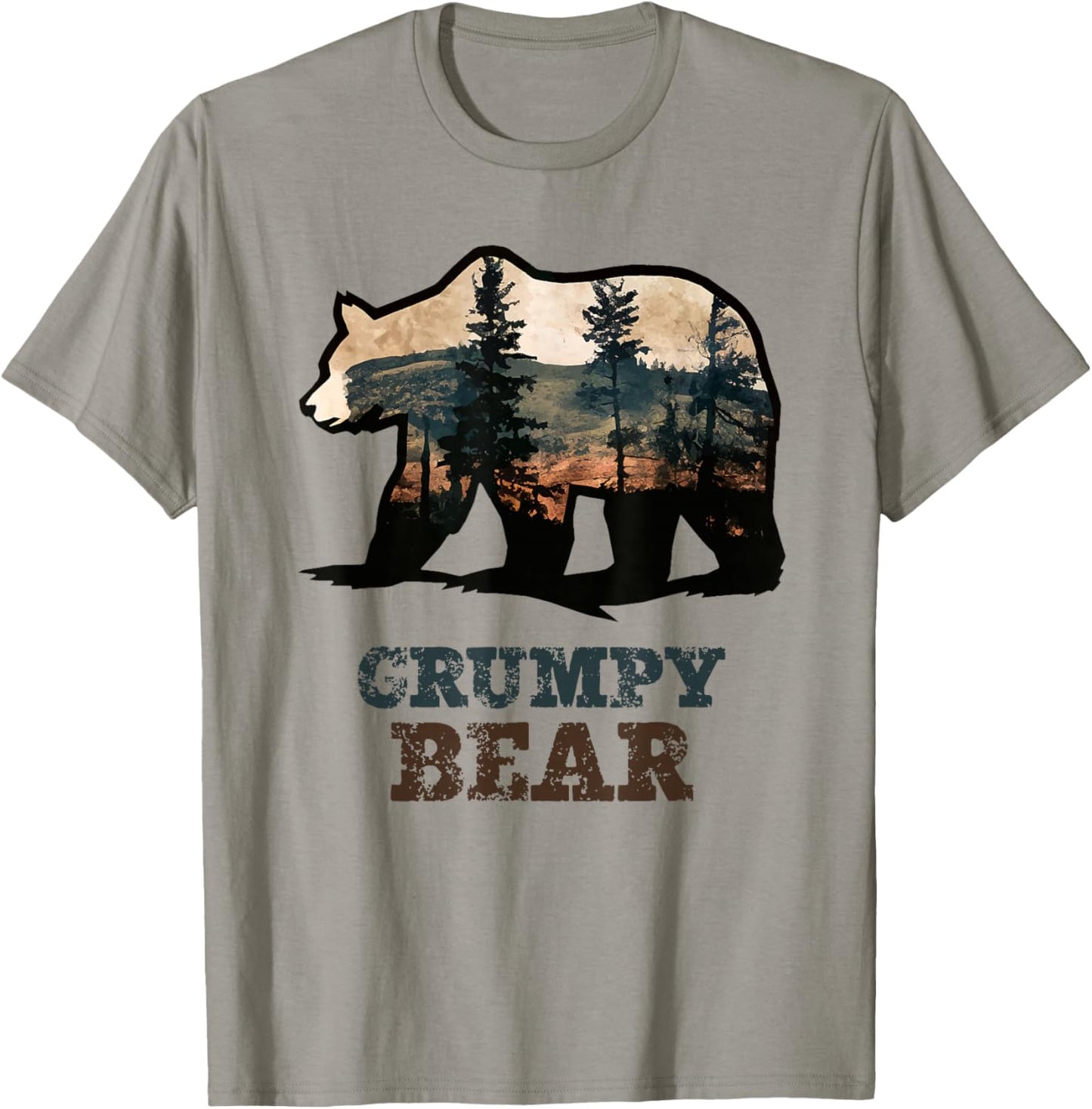 Grumpy Bear Vintage Retro Funny T-Shirt - T-Shirt | Sand