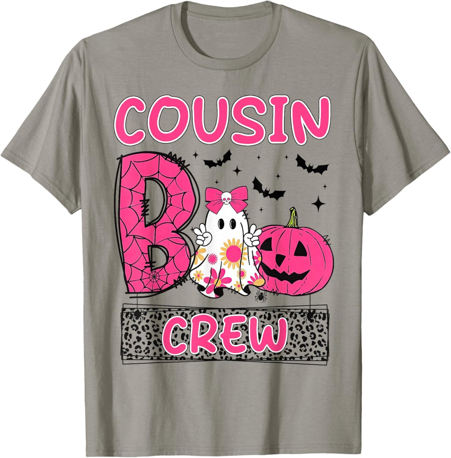 Cousin Boo Crew Girls Kids Matching Family Halloween T-Shirt - T-Shirt | Sand