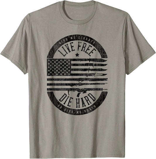 Live Free Die Hard T-Shirt - T-Shirt | Sand