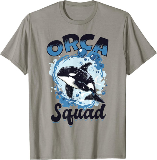 Funny Orca Animal Orca Squad T-Shirt - T-Shirt | Sand
