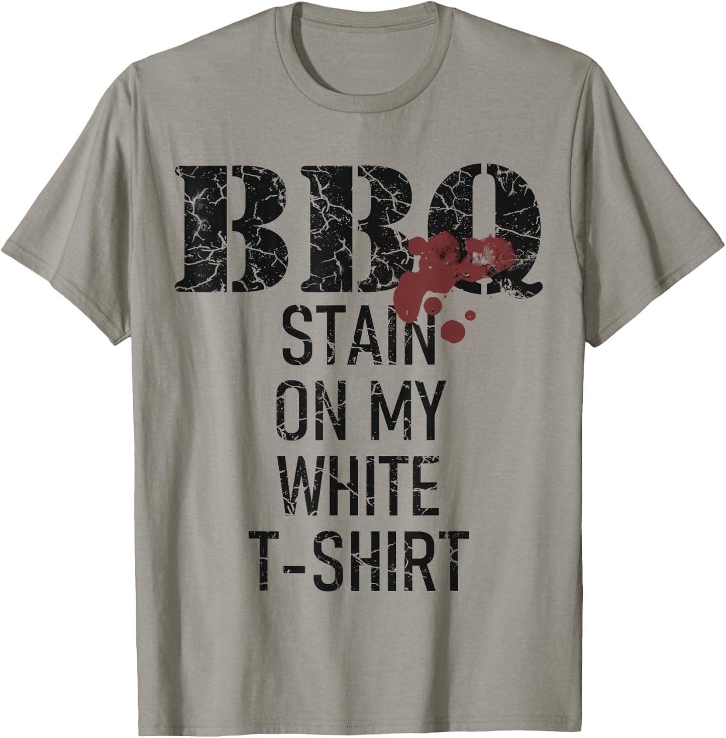 Barbecue stain on my white T-Shirt - T-Shirt | Sand