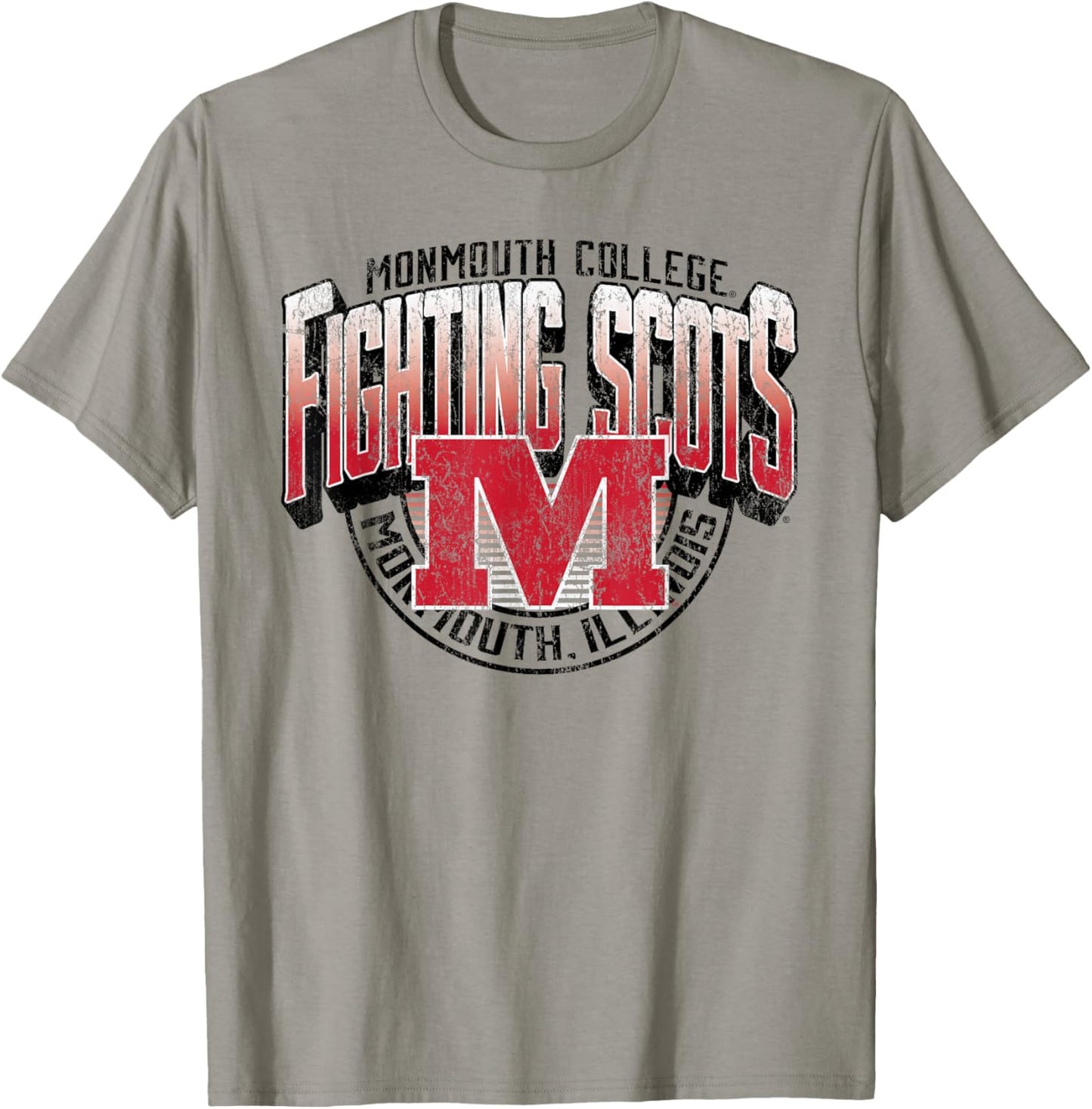 Monmouth College Fighting Scots Vintage Major Gray T-Shirt - T-Shirt | Sand