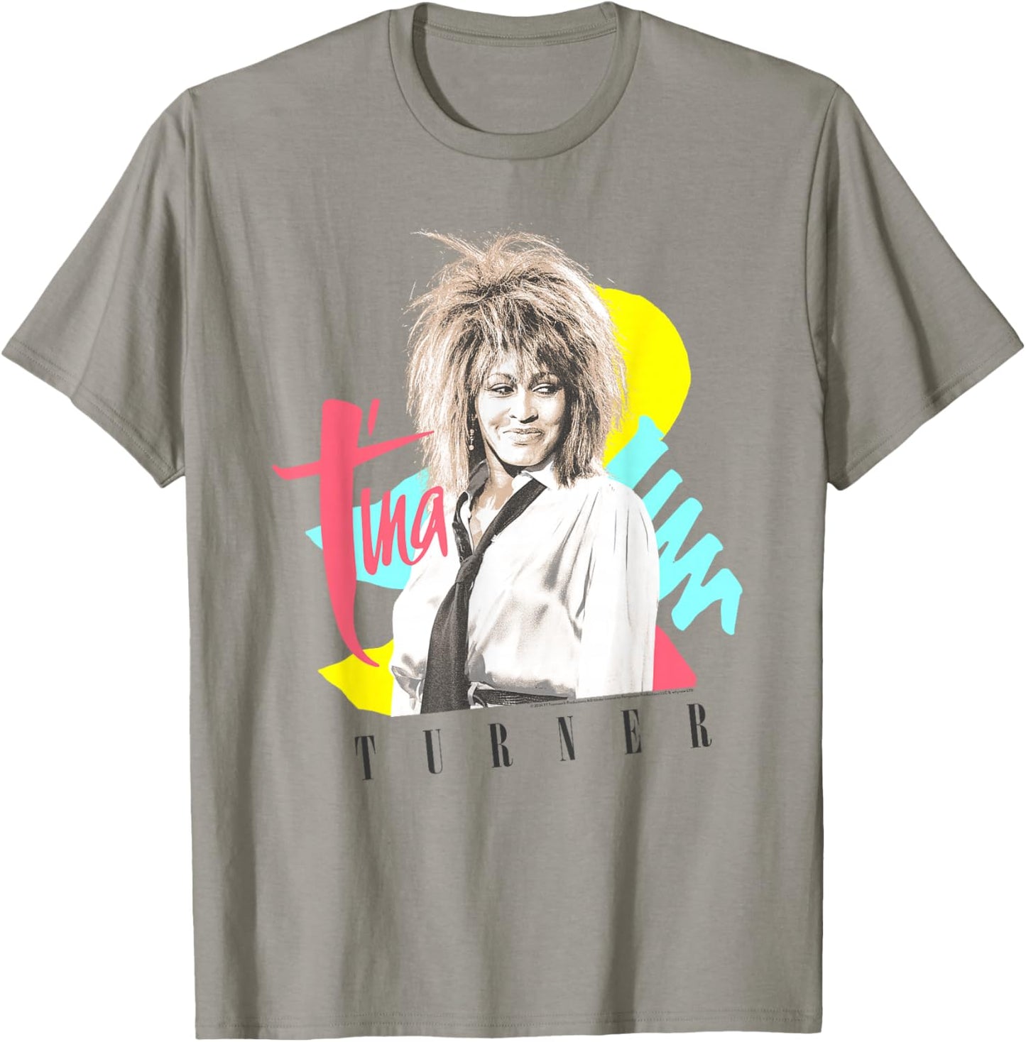 Tina Turner Retro Strokes and Shapes T-Shirt - T-Shirt | Sand