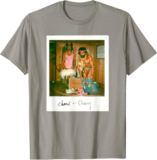 Cheech & Chong In Underwear Dressing Up Polaroid Picture T-Shirt - T-Shirt | Sand