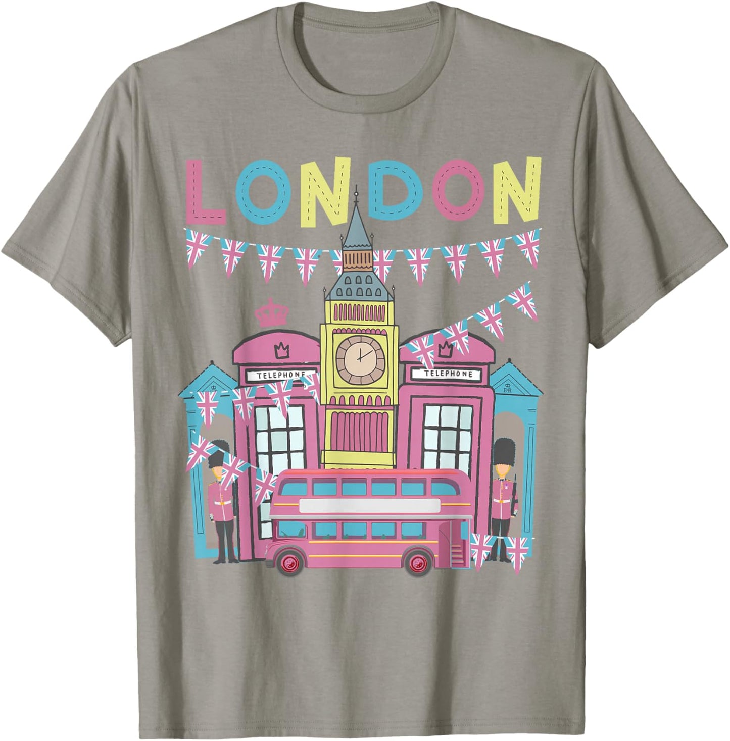 London Souvenirs Idea For Kids & English British Memorabilia T-Shirt - T-Shirt | Sand