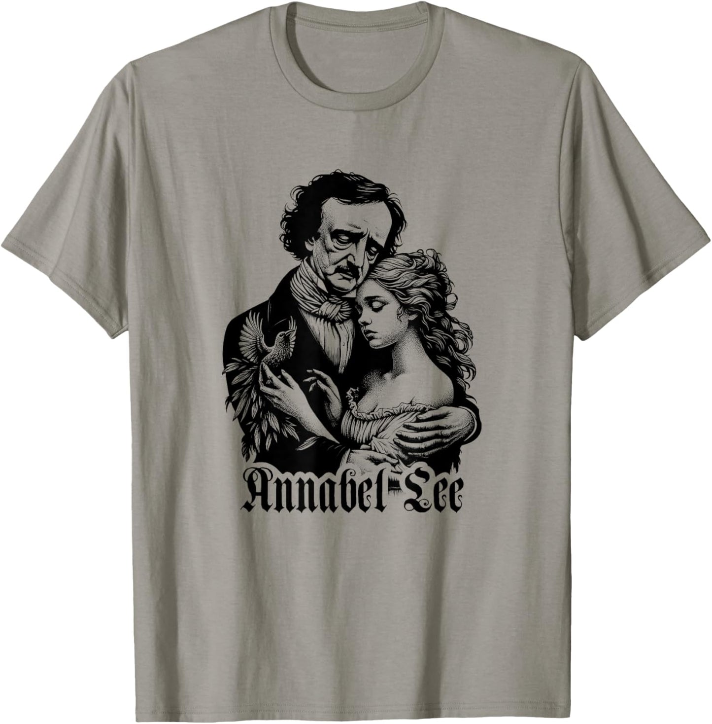 Edgar Allan Poe Annabel Lee Illustration T-Shirt - T-Shirt | Sand