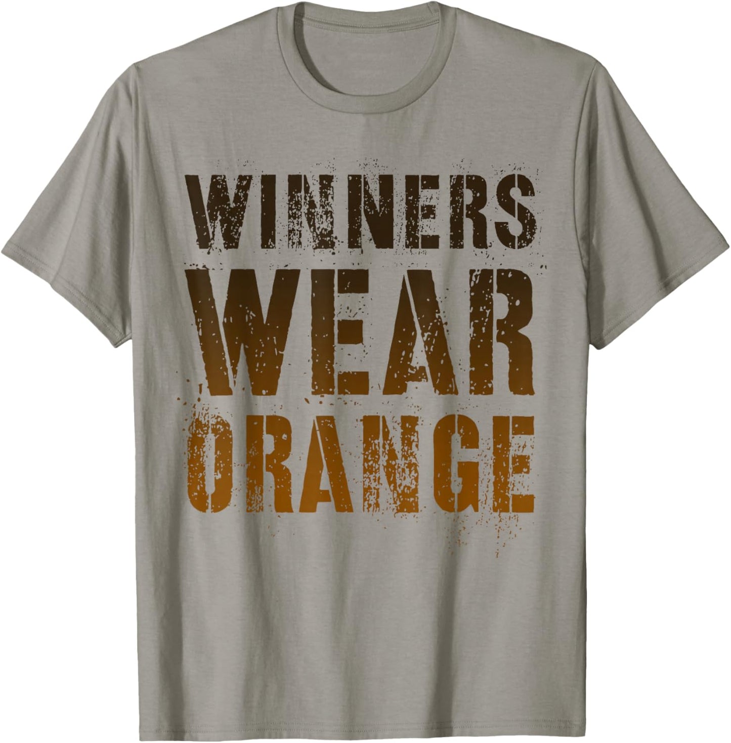 Vintage WINNERS WEAR ORANGE Summer Camp Team War Game Crew T-Shirt - T-Shirt | Sand