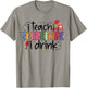 I teach therefore I drink teacher funny teachers quotes T-Shirt - T-Shirt | Sand