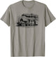 Vintage Steam Train Railway Locomotive T-Shirt - T-Shirt | Sand
