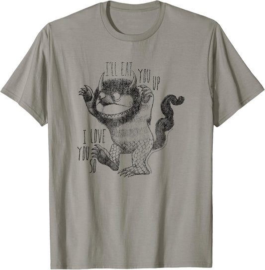 Where The Wild Things are I'll Eat You Up T-Shirt - T-Shirt | Sand