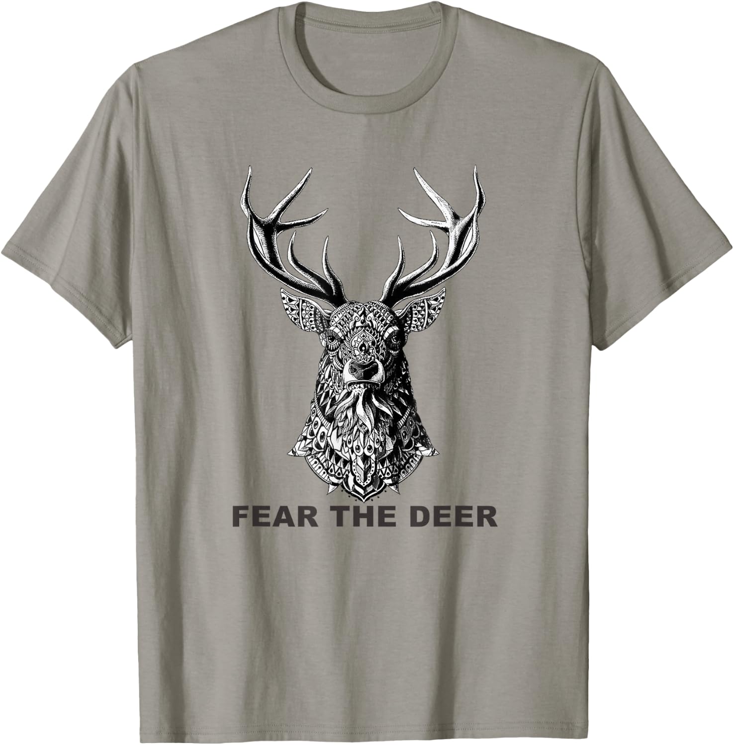 Fear The Deer Basketball T-Shirt - T-Shirt | Sand
