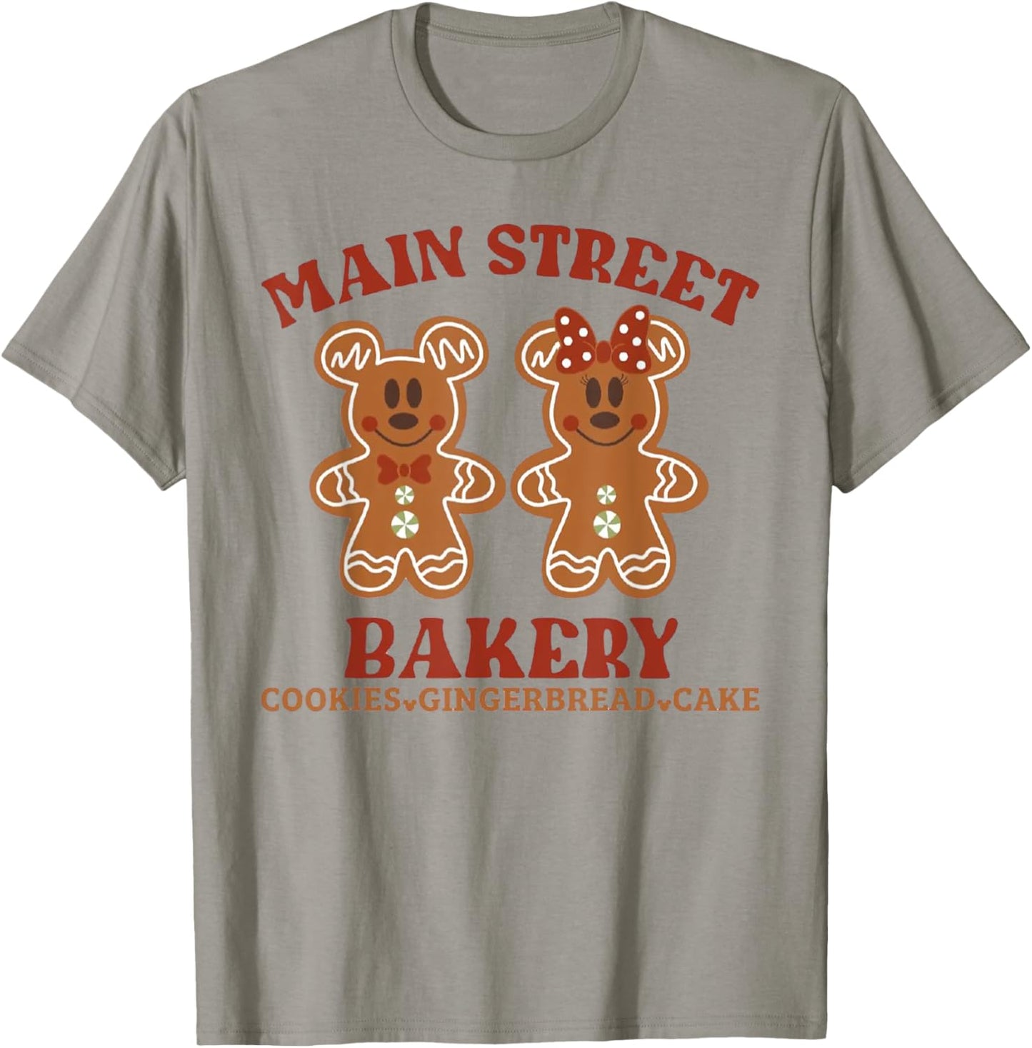Main Street Bakery Cookies Gingerbread Cake Christmas T-Shirt - T-Shirt | Sand