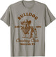 English Bulldog Mom Western Howdy Bulldog Cowboys Club T-Shirt - T-Shirt | Sand