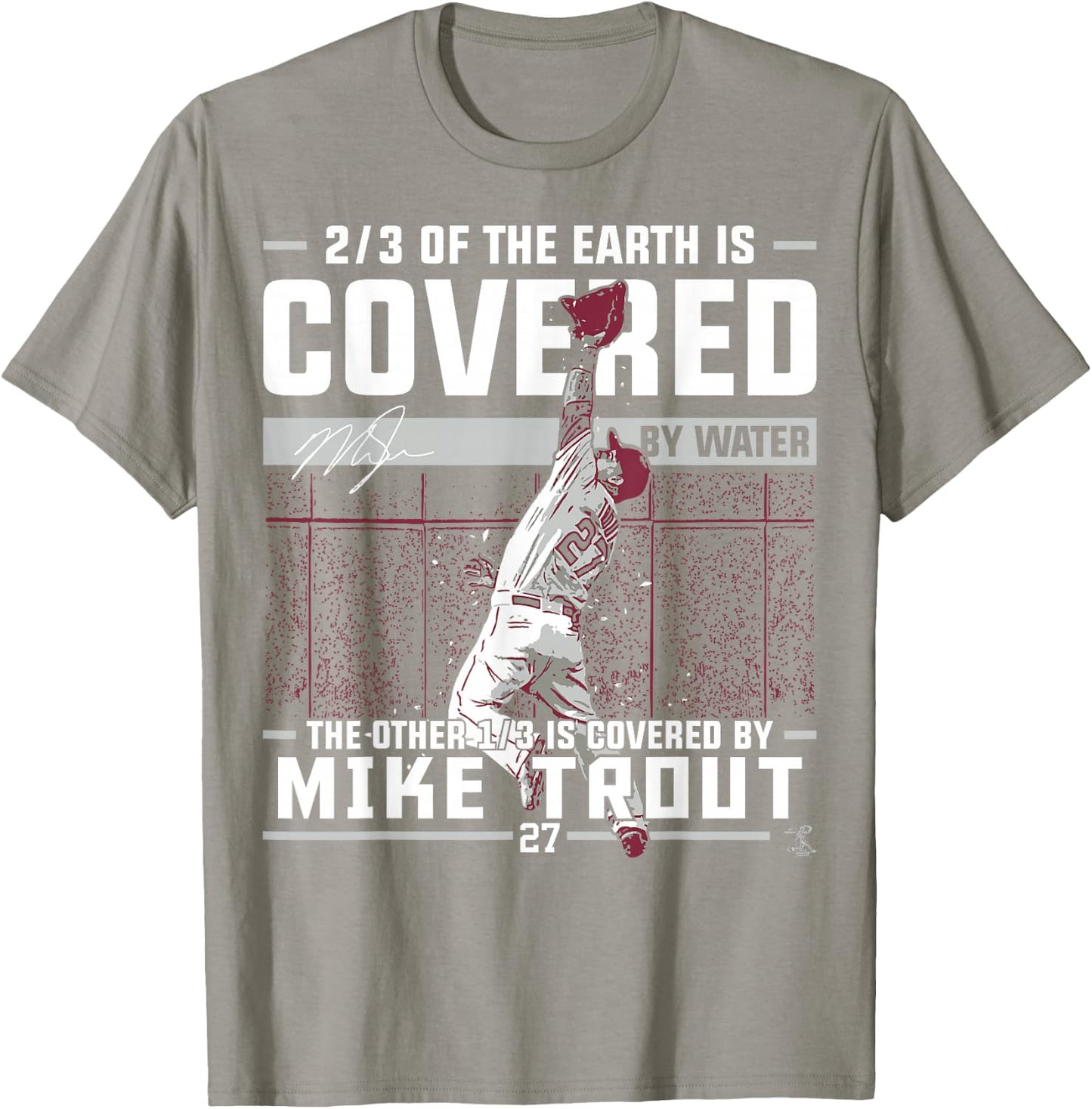Mike Trout Covered by - Apparel T-Shirt - T-Shirt | Sand
