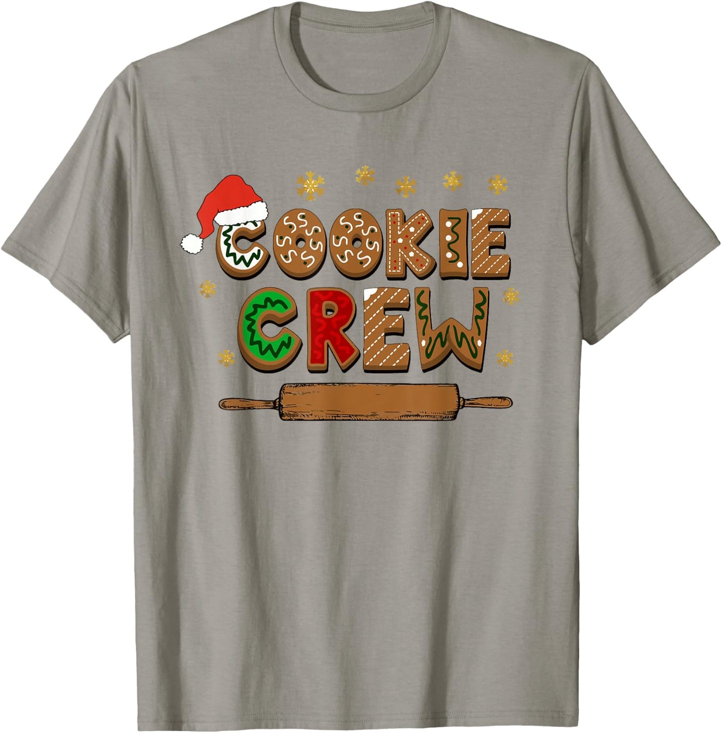 Merry Christmas Cookie Baking Crew Ginger Team Baker Gifts T-Shirt - T-Shirt | Sand